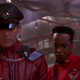When he finds out whats going on, Dee Jay - on the right - spends no time running away.